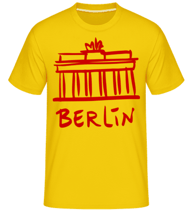Berlin Sign -  Shirtinator Men's T-Shirt - Golden yellow - Front