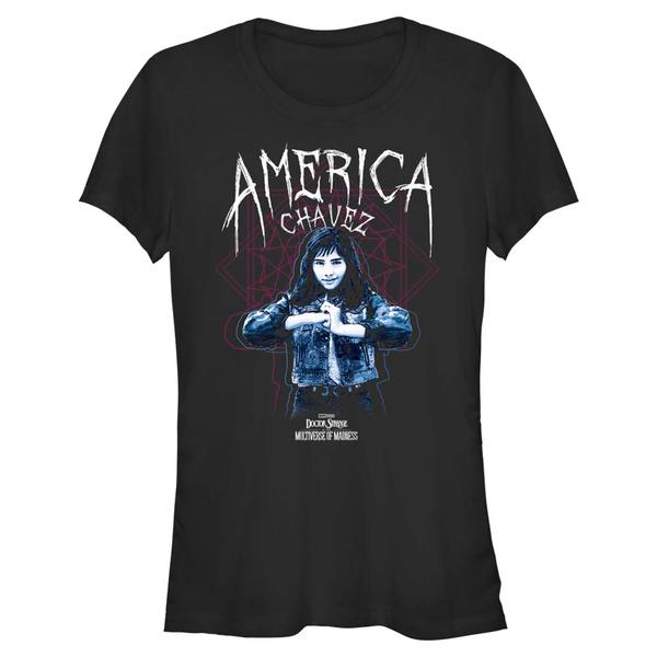 Aperçu: Marvel - Doctor Strange - America Chavez Chavez Portal - Femme T-shirt - Noir - Devant