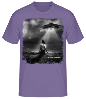 My 'Uber' Just Arrived - T-shirt standard Homme - Lavande - Devant