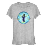 Marvel - She-Hulk Attorney at Law - She-Hulk Super Human Law Division Badge - Frauen T-Shirt - Grau meliert - Vorne