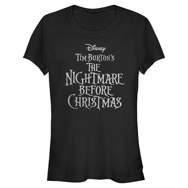 Aperçu: Disney Classics - L'étrange Noël de monsieur Jack - Logo - Halloween - Femme T-shirt - Noir - Devant