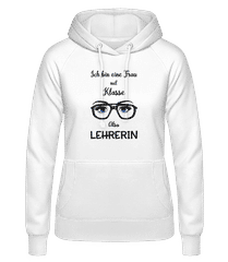 Frau Mit Klasse Lehrerin Schwarz · Frauen Basic Hoodie