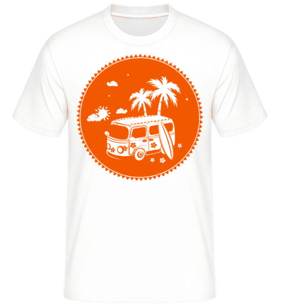 Preview: Holiday Icon Orange -  Shirtinator Men's T-Shirt - White - Front