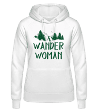 Wander Woman - Frauen Hoodie - Weiß - Vorne