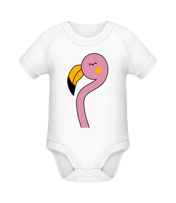 Cute Flamingo - Body ecológico para bebé - Blanco - delante