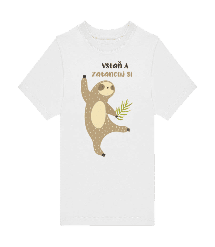 Náhled: Vstaň A Zatancuj Si - Dětské tričko B&C - Bílá - Napřed