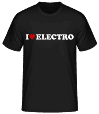 I Love Electro - Men's Basic T-Shirt - Black - Front