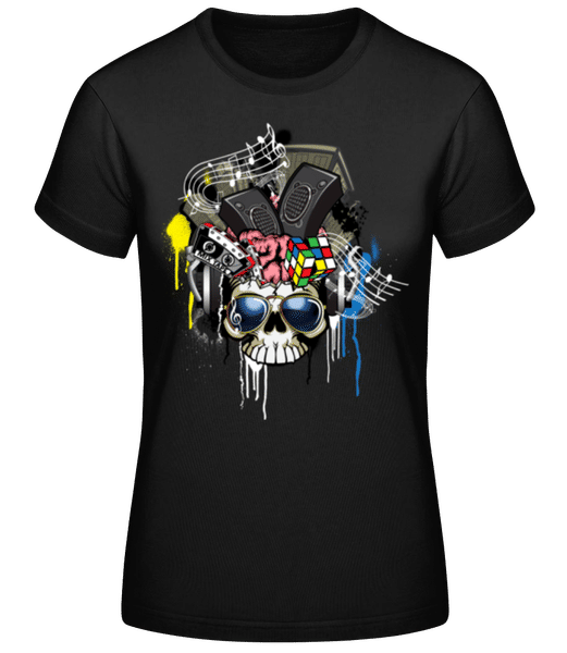 Preview: Creative Skull - Women's B&C T-Shirt - Black - Front