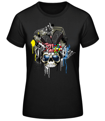 Creative Skull - Women's B&C T-Shirt - Black - Front