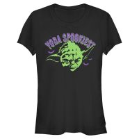 Star Wars - Yoda Spooky - Mujeres Camiseta - Negro - delante