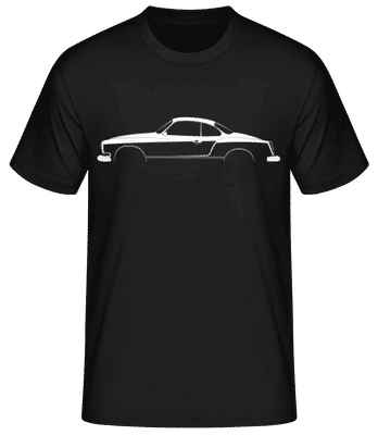 'Volkswagen Karmann-Ghia' Silhouette - Männer Basic T-Shirt - Schwarz - Vorne