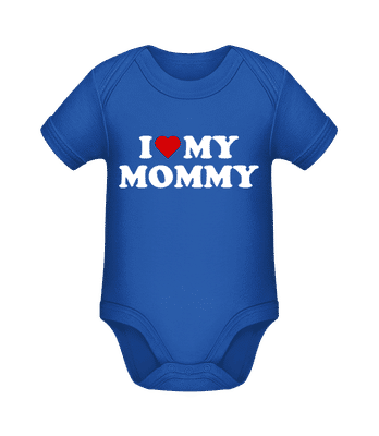 I Love My Mommy - Body manches courtes bio - Bleu royal - Devant