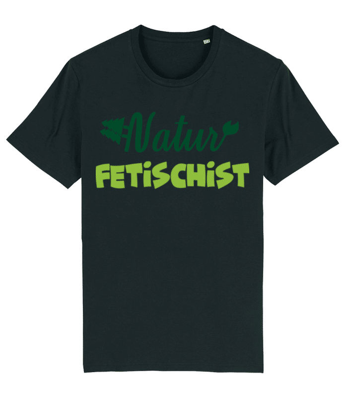 Vorschau: Natur Fetischist - Männer Bio T-Shirt Stanley Stella 2.0 - Schwarz - Vorne