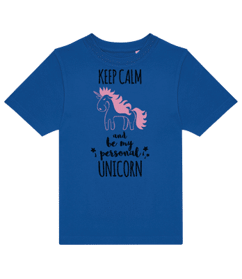 Be My Personal Unicorn Pink - Kids B&C T-Shirt - Royal blue - Front