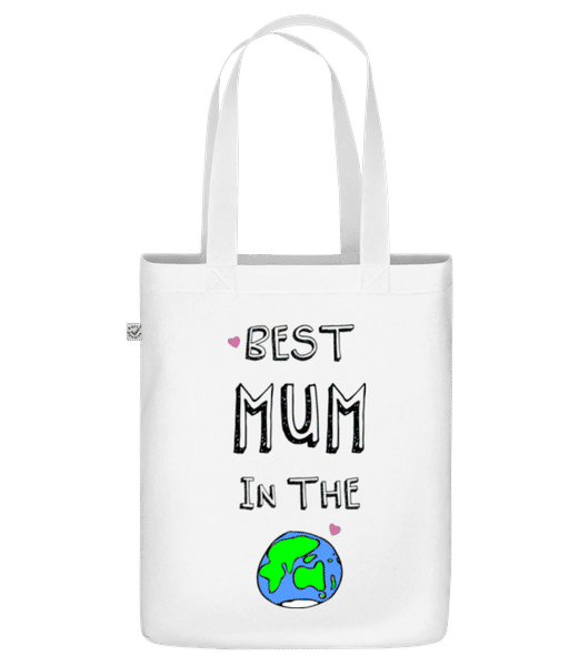 Vorschau: Worlds Best Mum - Bio Tasche - Weiß - Vorne