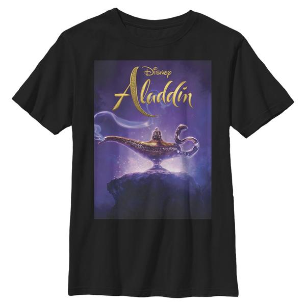 Aperçu: Disney - Aladin - Aladdin Live Action Cover - Enfant T-shirt - Noir - Devant