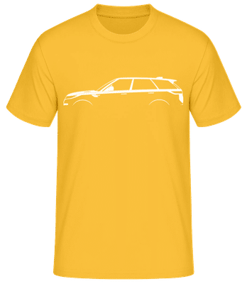 'Range Rover Sport (2022)' Silhouette - T-shirt standard Homme - Jaune doré - Devant