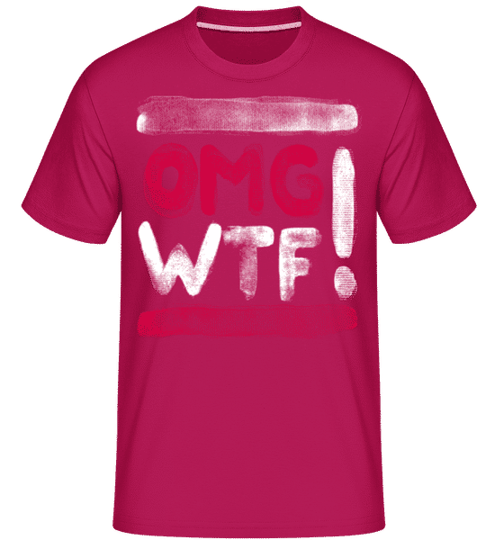 Vorschau: OMG WTF - Shirtinator Männer T-Shirt - Magenta - Vorne Vorschau: OMG WTF - Shirtinator Männer T-Shirt - Magenta - Vorne