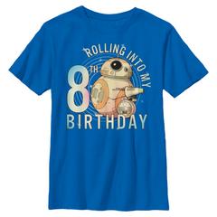 Star Wars - Vzostup Skywalkera - D-0 & BB-8 Rolling Into My 8th Birthday - Detské Tričko