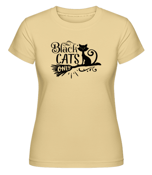 Preview: Black Cats Only -  Shirtinator Women's T-Shirt - Yellow - Front