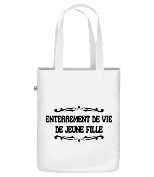 Aperçu: Enterrement De Vie De Jeune Fille - Sac en toile bio - Blanc - Devant