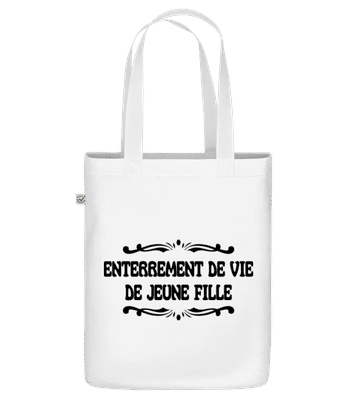 Enterrement De Vie De Jeune Fille - Sac en toile bio - Blanc - Devant