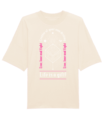 Creator Of Your Own Destiny - T-shirt oversize unisexe en coton bio Stanley Stella 2.0 - Crème - Devant