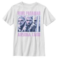 Star Wars - Klonové vojny - Ahsoka Rebel BoxUp - Detské Tričko - Biela - Predné