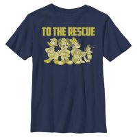 Disney - Mickey Mouse - Skupina Thanks Firefighters - Detské Tričko - Namornícka modrá - Predné