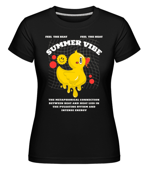 Aperçu: Summer Vibe -  T-shirt Shirtinator femme - Noir - Devant