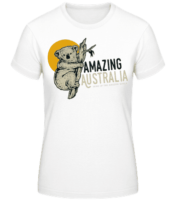 Koala Amazing Australia - Camiseta básica de mujer - Blanco - delante