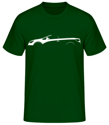 'Opel Cascada' Silhouette - Pánské basic tričko - Bottle green - Napřed