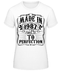 Aged To Perfektion - Frauen T-Shirt B&C - Weiß - Vorne