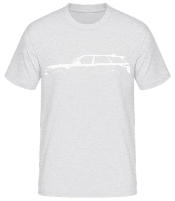 'Range Rover Sport (2022)' Silhouette - Pánske basic tričko - Melírovo šedá - Predné