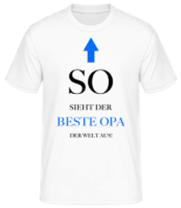So Sieht Der Beste Opa Aus - Männer Basic T-Shirt - Weiß - Vorne