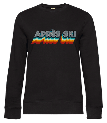 Après Ski - Frauen Standard Pullover - Schwarz - Vorne