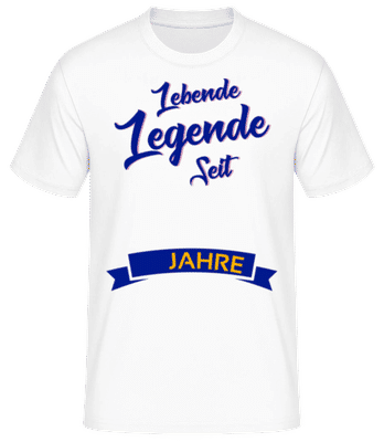 Lebende Legende - Männer Basic T-Shirt - Weiß - Vorne