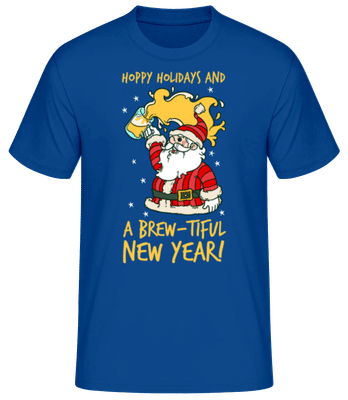 Hoppy Holidays - T-shirt standard Homme - Bleu royal - Devant