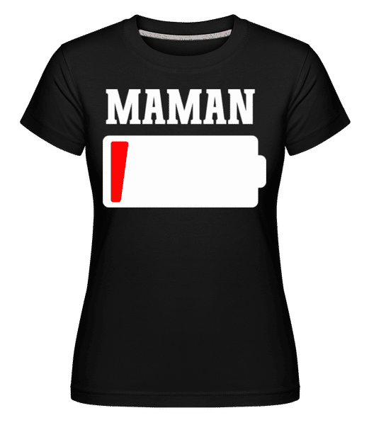 Aperçu: Maman -  T-shirt Shirtinator femme - Noir - Devant
