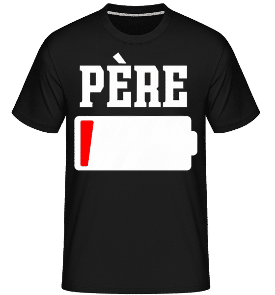 Aperçu: Père -  T-Shirt Shirtinator homme - Noir - Devant