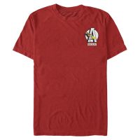 Marvel - Avengers - Iron Man Iron Badge - Pánské Tričko - Červená - Napřed