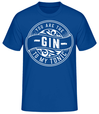 Gin To My Tonic - T-shirt standard Homme - Bleu royal - Devant