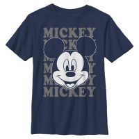 Disney Classics - Mickey Mouse - Mickey Mouse All Name - Detské Tričko - Namornícka modrá - Predné