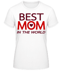 Best Mom In The World Red · Women's Basic T-Shirt