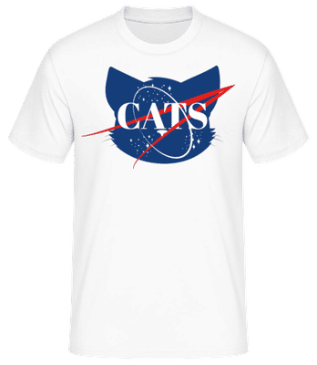 Cats - Männer Basic T-Shirt - Weiß - Vorne