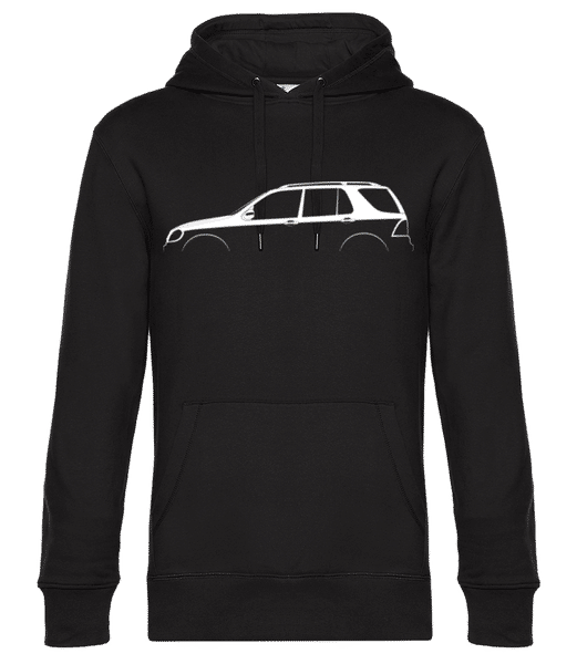 Aperçu: 'Mercedes-Benz M W163' Silhouette - Sweat à capuche premium Unisexe - Noir - Devant