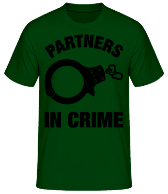 Partner in crime - Men's Basic T-Shirt - Bottle green - Front