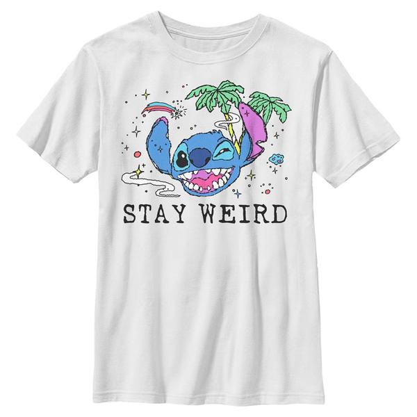 Preview: Disney - Lilo & Stitch - Stitch Trippy - Kids T-Shirt - White - Front
