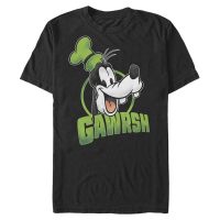 Disney Classics - Ratón Miguelito Miguelín - Goofy Gawrsh - Hombres Camiseta - Negro - delante