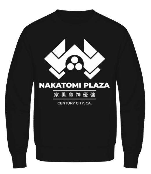 Aperçu: Nakatomi Plaza - Sweatshirt Homme - Noir - Devant